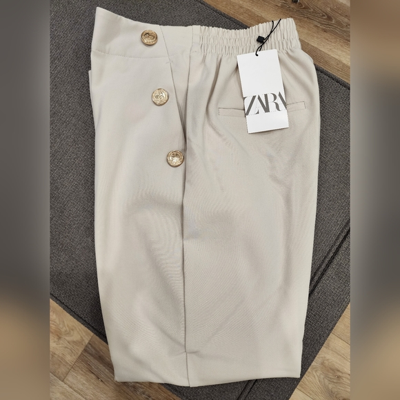 Buttoned Straight Leg Pants - Picture 2 of 2